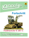 Fortschritt Landmaschinen Selbstfahrer Feldhäcksler Typ E 281 C  Bild- Reparaturanleitung - annoligno 487
